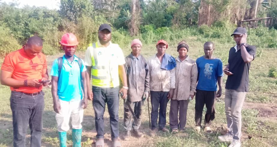 BCRP Technical team conducting field assessment in Northern Liberia