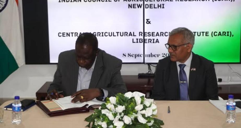 Dr. Arthur Bob Karnuah, Director General, signed on behalf of the Central Agricultural Research Institute