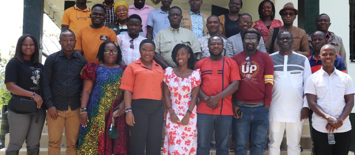 National Training Course participants posed with CARI Administration and international scientist ( week one)